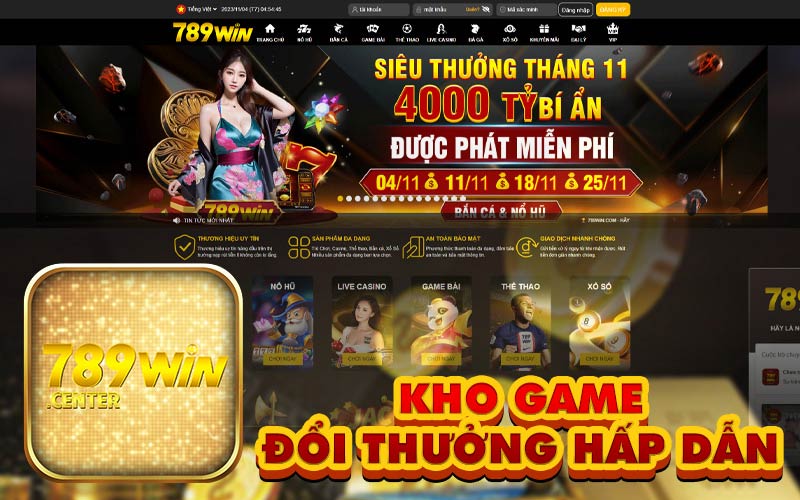 Kho game đổi thưởng hấp dẫn 789WIN